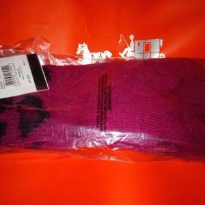 Coach Cranberry Texting Wool Shimmer Gloves  NWT